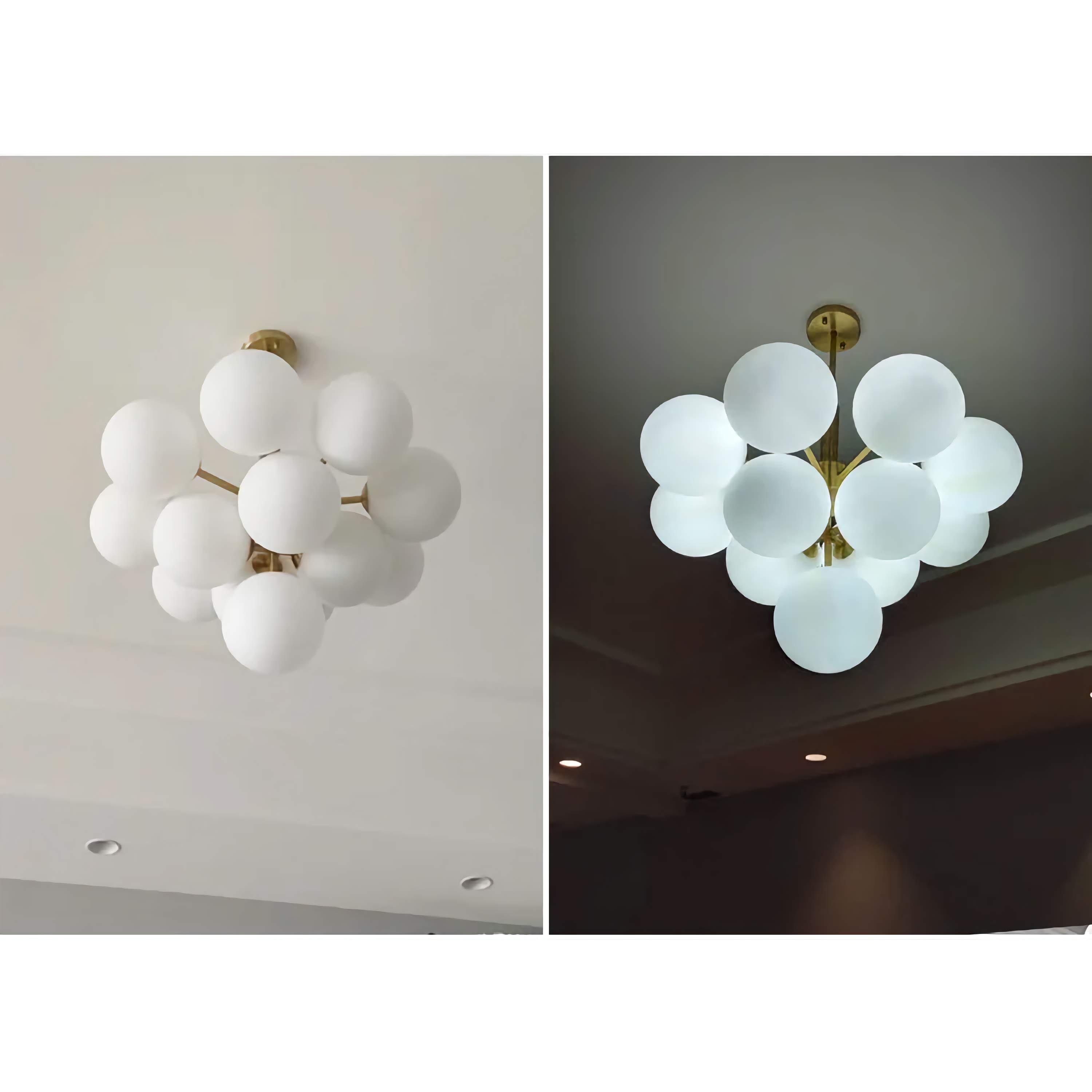 Modern Chandelier Luxury Metal Semi-flush Mount Glass 1-13 Heads Available | Casalola