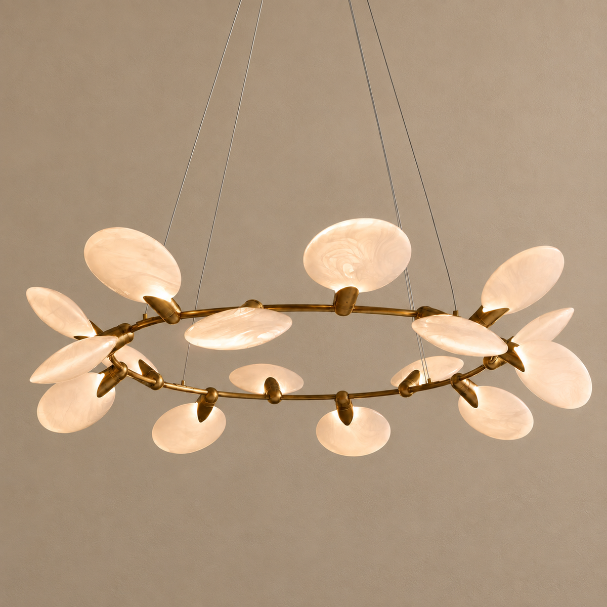 Glass Disc Chandelier