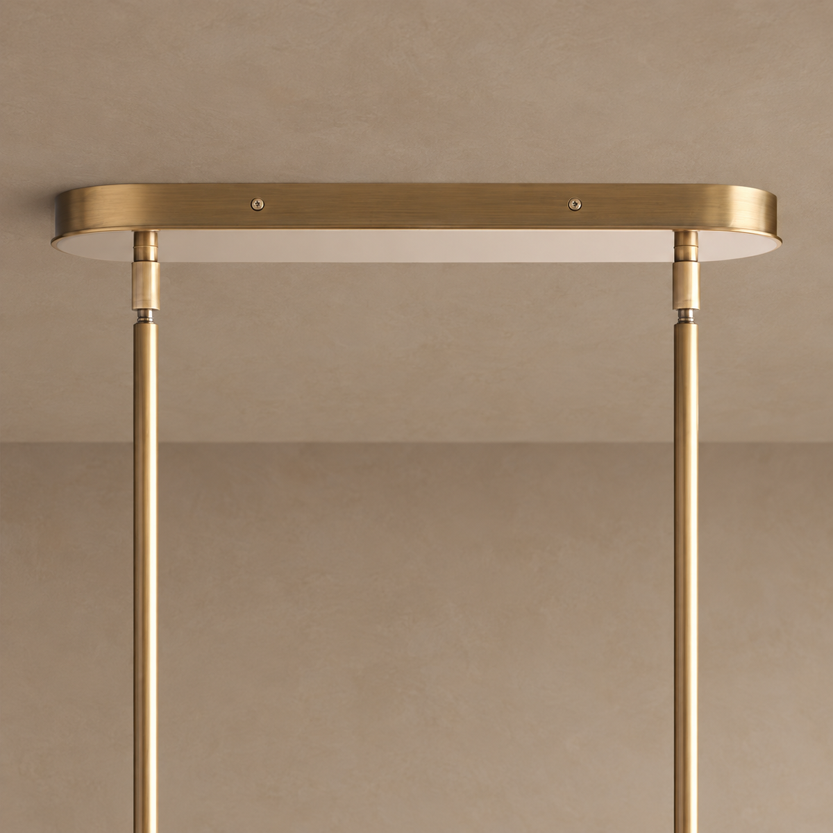Linear Glass Disc Chandelier for Kitchen Island Brass | Integrated Led Glare Free Dimmable Option Casalola Lights