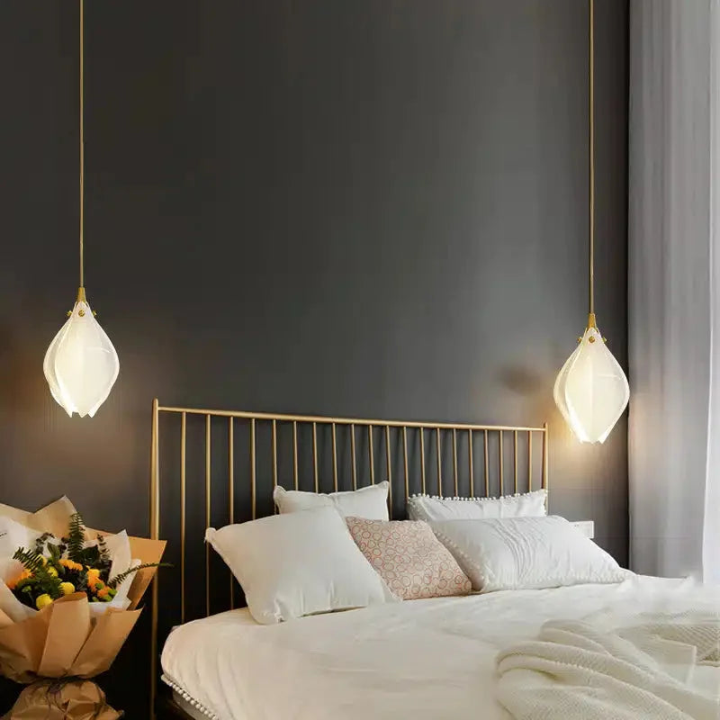 Glass Flower Pendant Light | Gold Cluster Chandelier 1-18 Lights Living Room Dining Stairwell & Bar Casalolalights