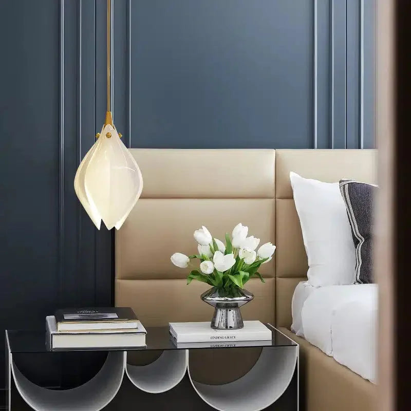 Glass Flower Pendant Light | Gold Cluster Chandelier 1-18 Lights Living Room Dining Stairwell & Bar Casalolalights