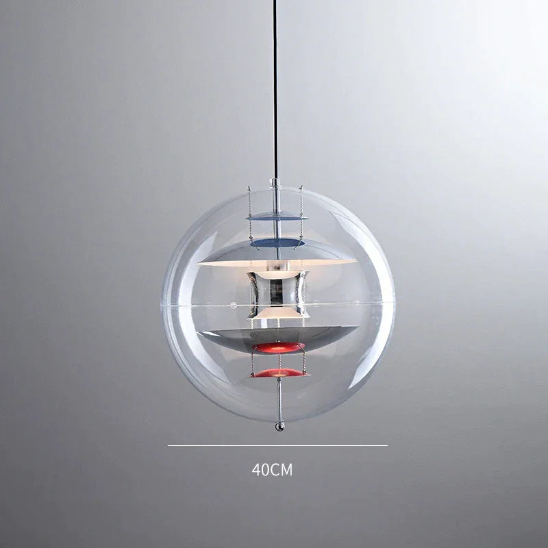 Globe Danish Led Pendant Light | Modern Hanging Lamp for Bedrooms & Living Spaces
