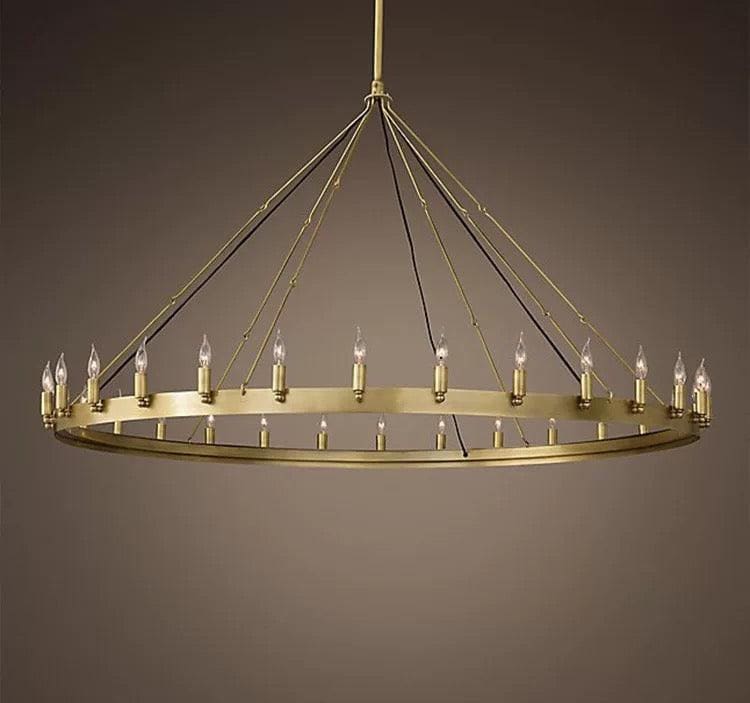 Brass Ring Antique Chandelier for Dining Room | Casalola Lights - Chandeliers