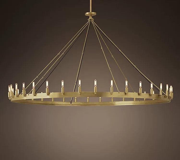 Brass Ring Antique Chandelier for Dining Room | Casalola Lights - Chandeliers
