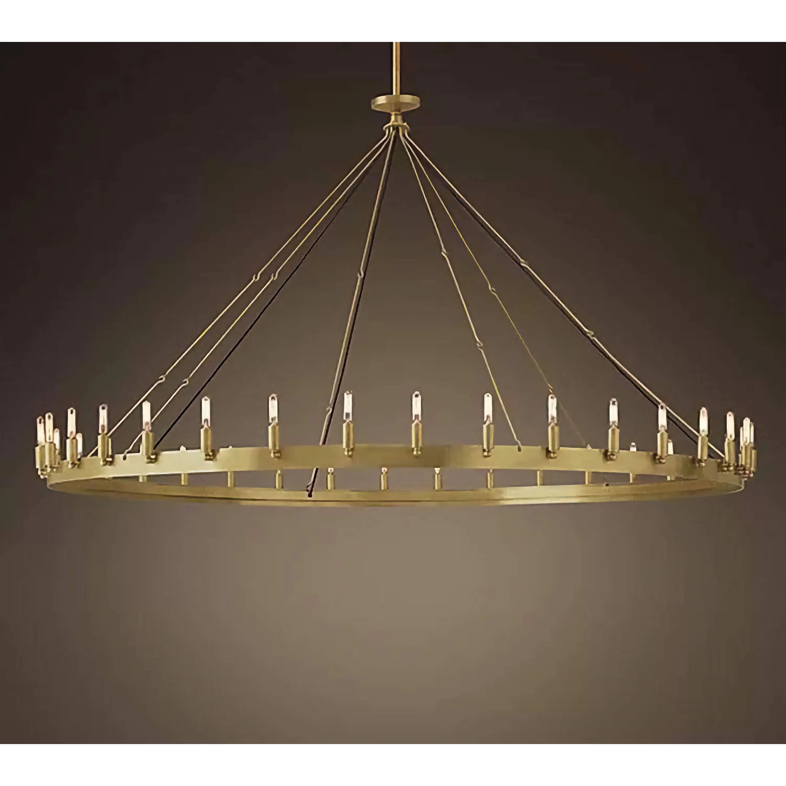 Brass Ring Antique Chandelier for Dining Room | Casalola Lights