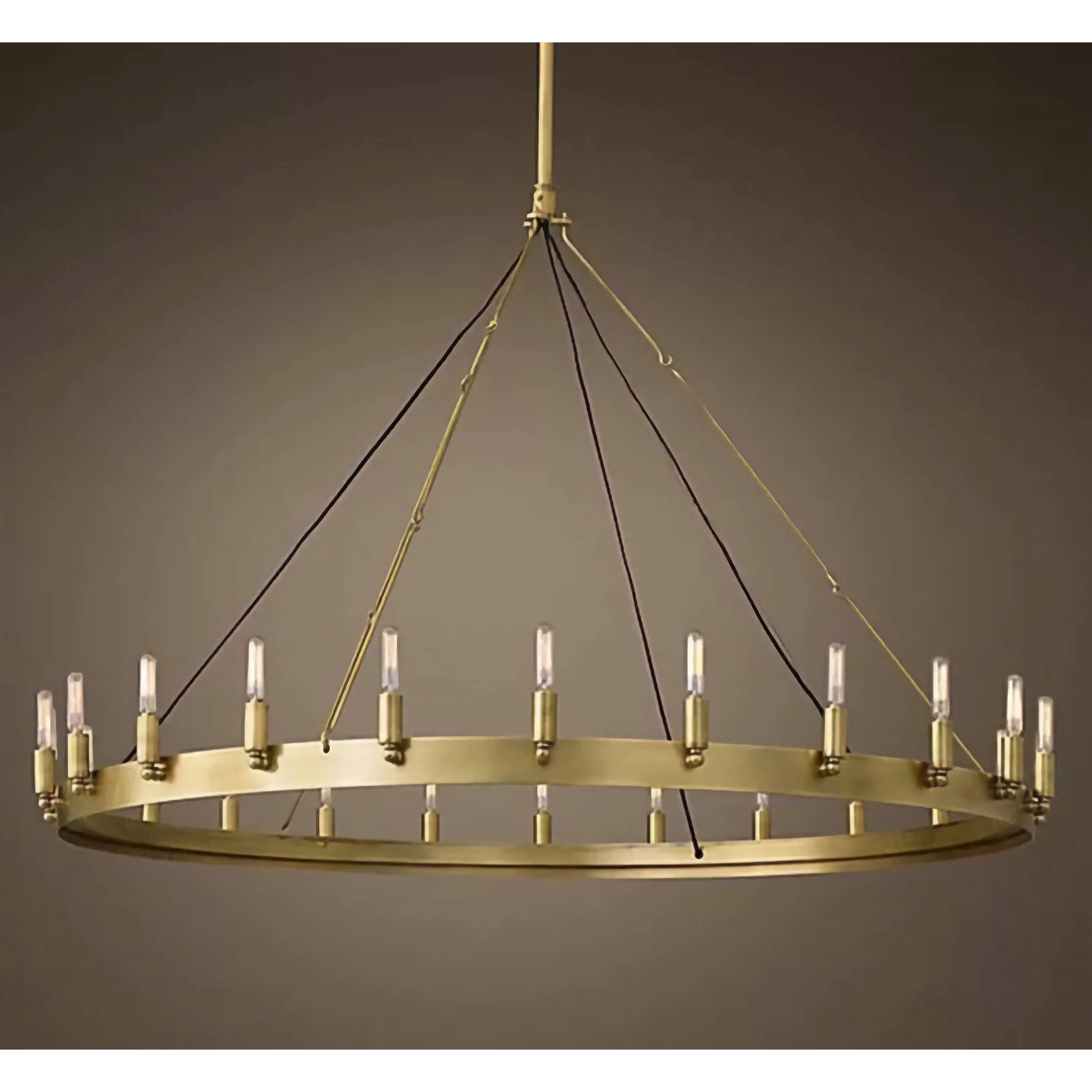 Brass Ring Antique Chandelier for Dining Room | Casalola Lights