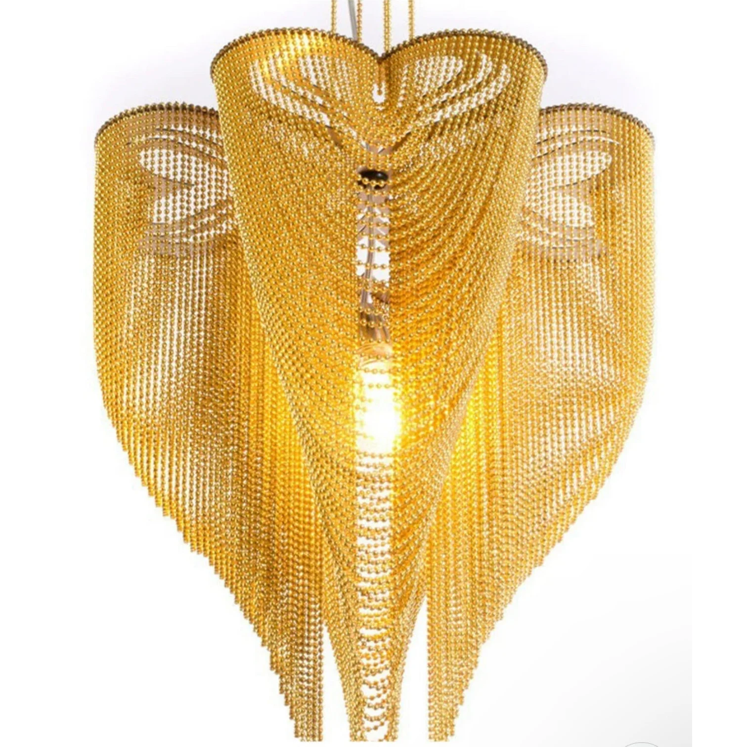 Luxury Beads Clover Mesh Pendant Light | Modern Statement Ceiling Lamp for Living Room & Dining Casalolalights Luxury