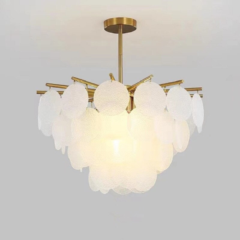 Crystal Ceiling Light Fixture | Semi-flush Mounted Gold 4/6/8 Lights | Casalola - Mounts