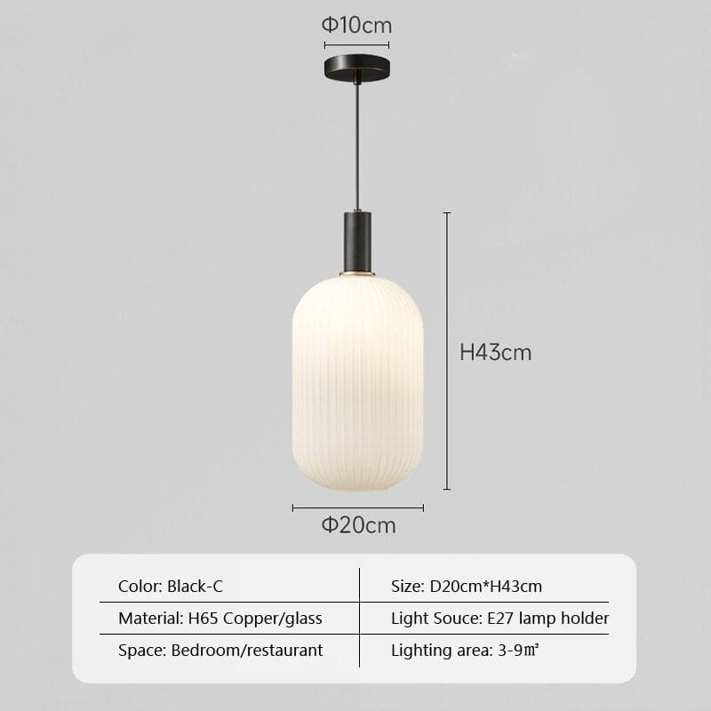 Glass Pendant Lights Bedside Lamps Kitchen Island Lighting - Lamps