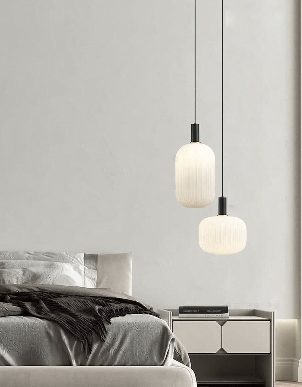 Glass Pendant Lights Bedside Lamps Kitchen Island Lighting - Lamps