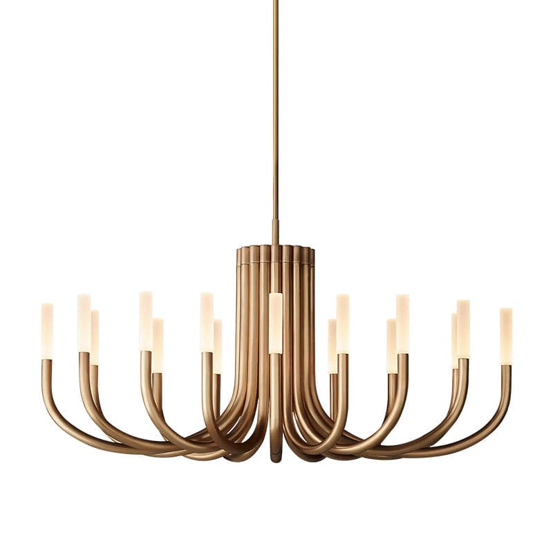 Grand Copper Candelabra Chandelier | Modern 20-light Statement Fixture - Chandeliers
