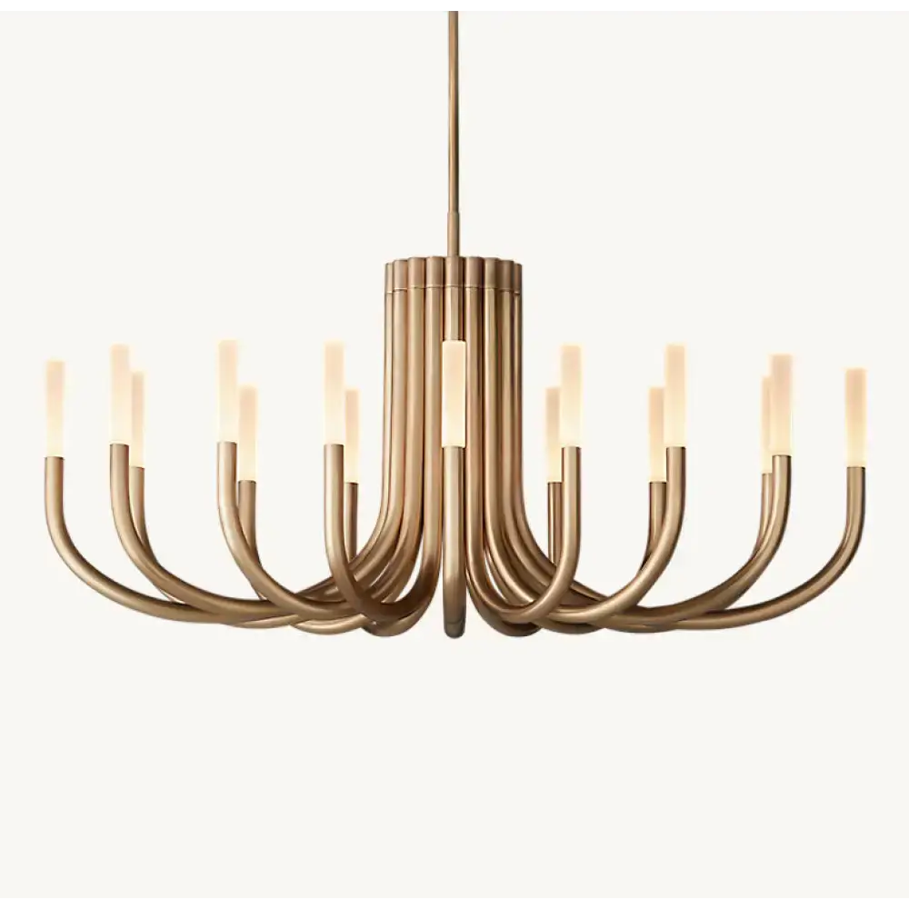 Grand Copper Candelabra Chandelier | Modern 20-light Statement Fixture - Chandeliers