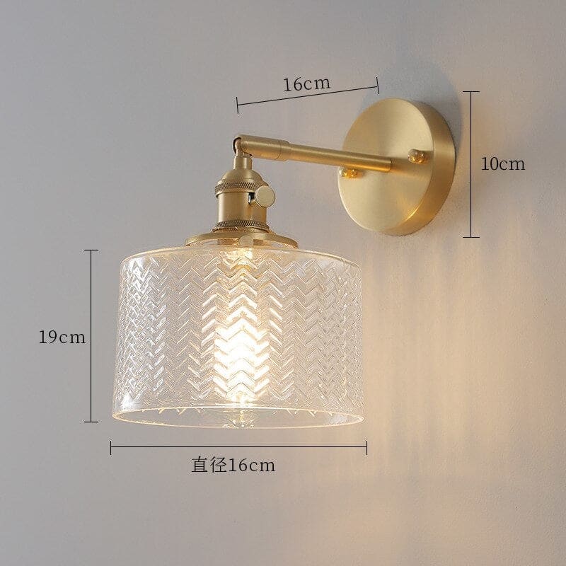 Green Glass Antique Wall Sconces with Pull Chain | Lamp for Bedroom Living Room