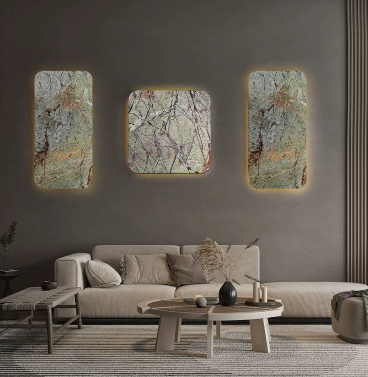 Wall Sconces for Bathroom - Decorative - Green Marble
