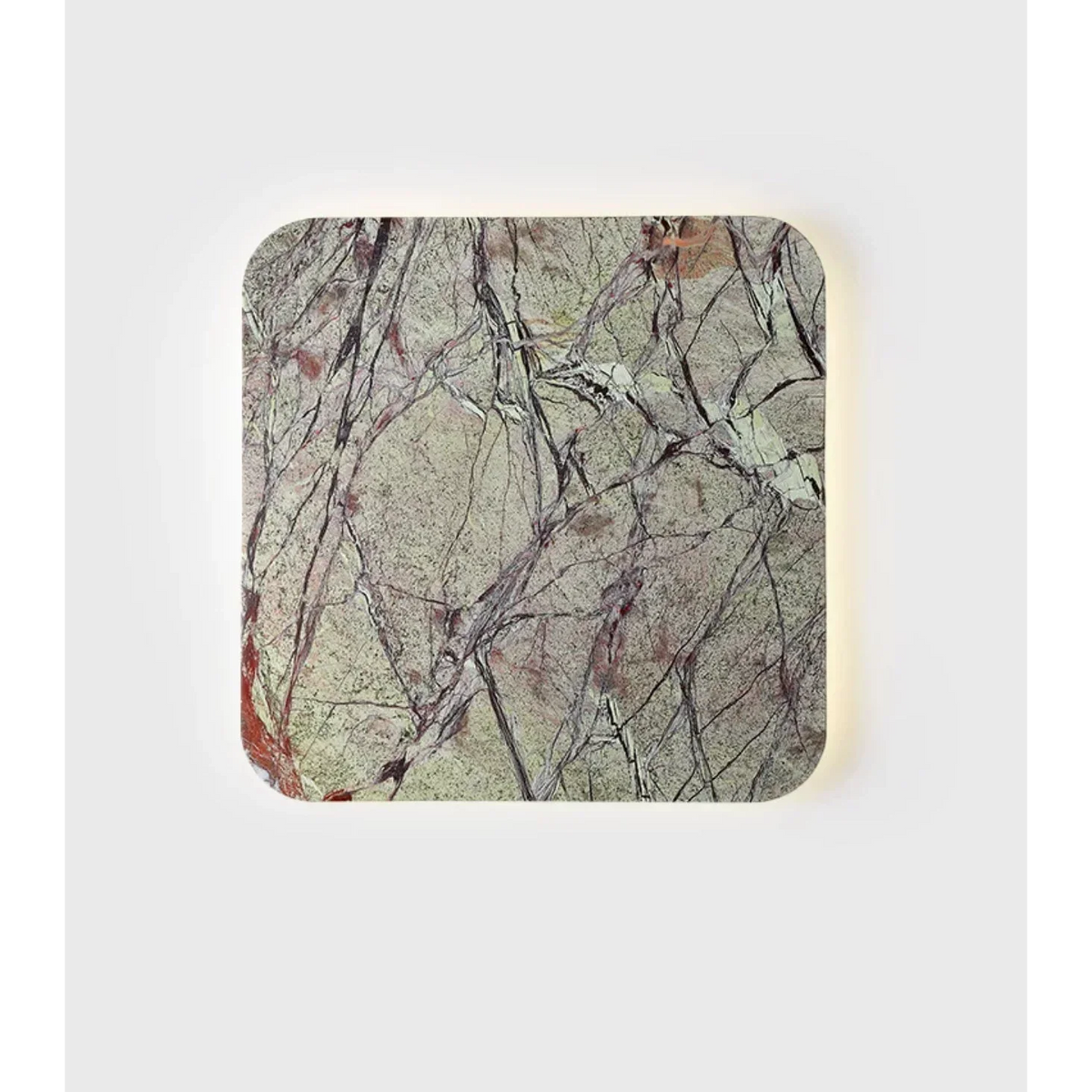Genuine Green Marble Wall Sconce | 60cm Square Feature Light Living Room Ip65 Option 2700k Led Casalola Lights Luxury