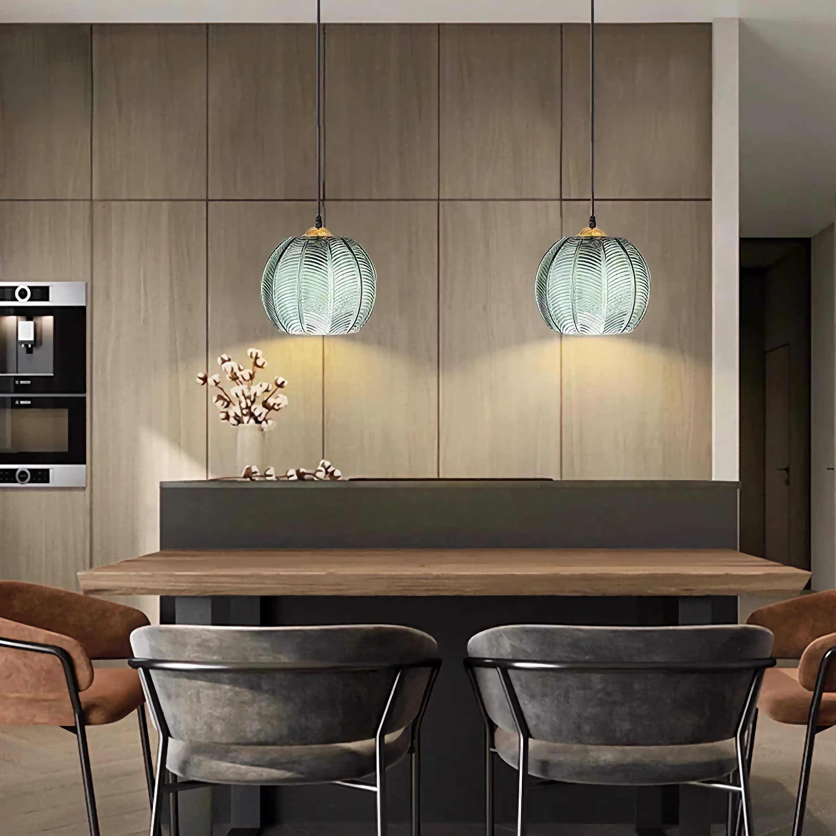 Modern Luxe Green Glass Pendant Light for Kitchen Island Dining Room Bar Restaurant Casalolalights Luxury Lamps