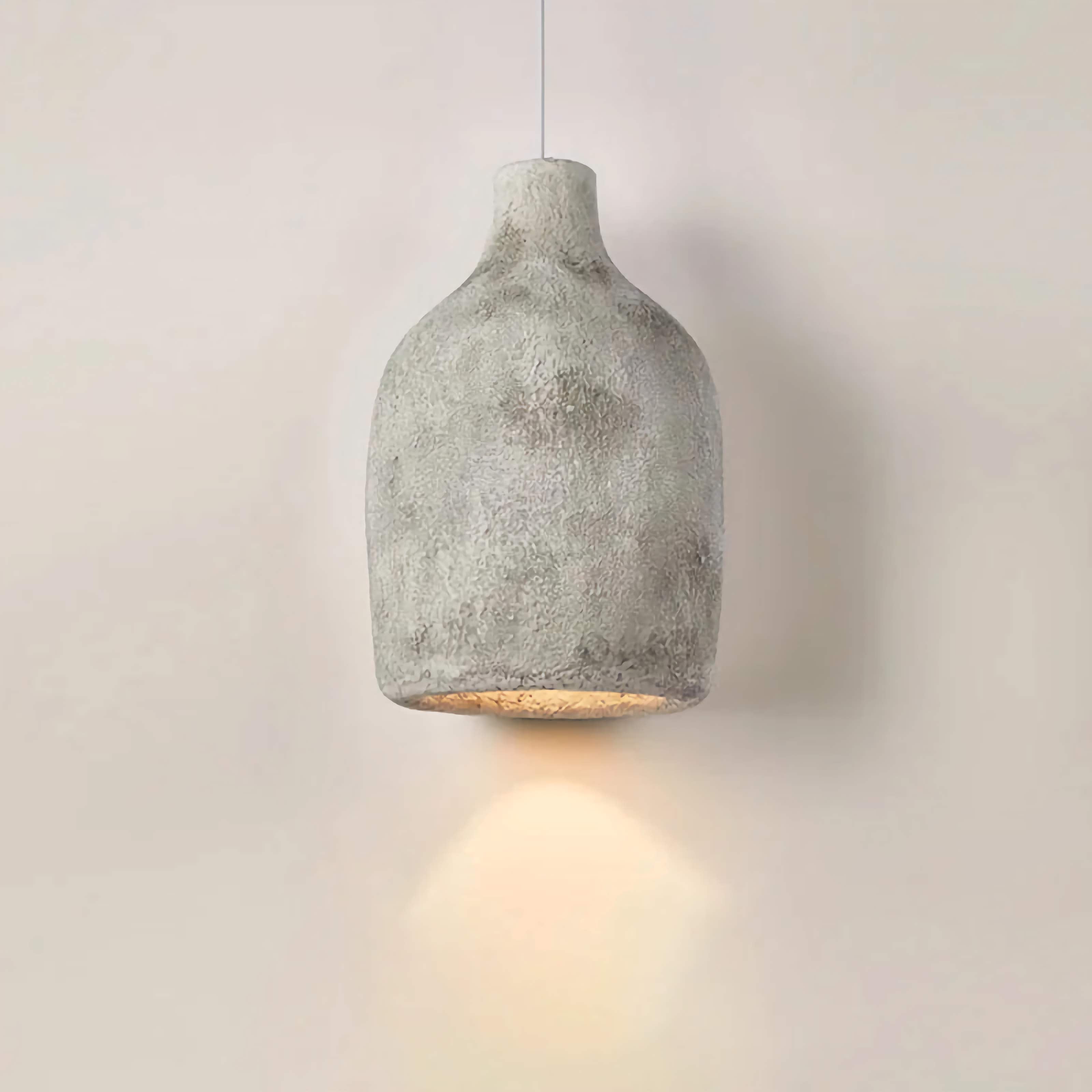 Resin Pendant Lamps – Ceramic Hanging Lights for Japandi Minimalism Wabi Sabi Decor