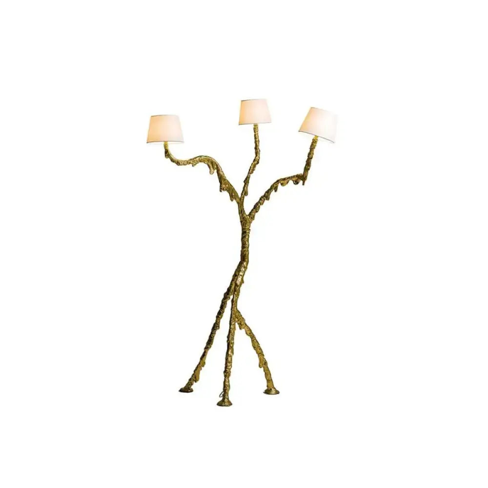 Hand-cast Bronze Sculptural Floor Lamp | Organic Atelier Design - Lamps
