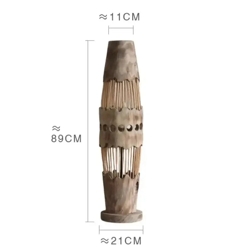 Handcrafted Japanese Style Wood Floor Lamp for Living Room Bedroom | Lamps Interior Designer