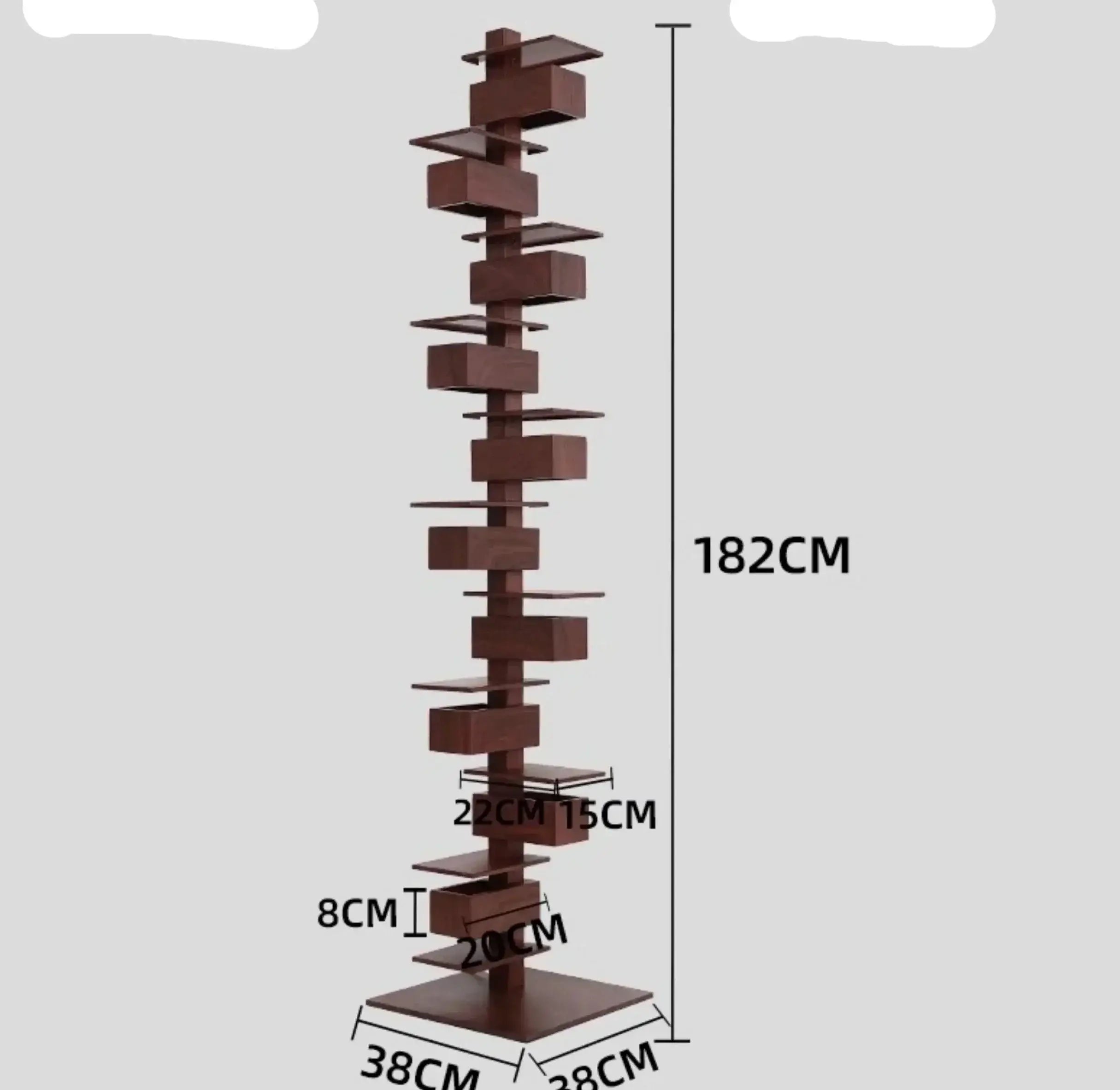 Luxury Designer Handcrafted Wood & Iron Floor Lamp for Living Room - Lamps