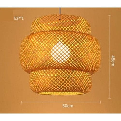 Bamboo Pendant Lighting | Biophilic Japandi Cottagecore Lamp Decor | Handmade Ceiling - Lamps