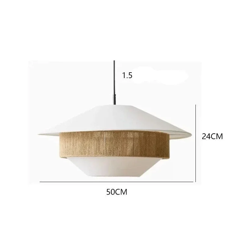 Wicker Pendant Light for Dining Room or Bedroom | Handwoven Linen and 19.7 23.6 31.5 Inch Casalola Lights Luxury Lamps