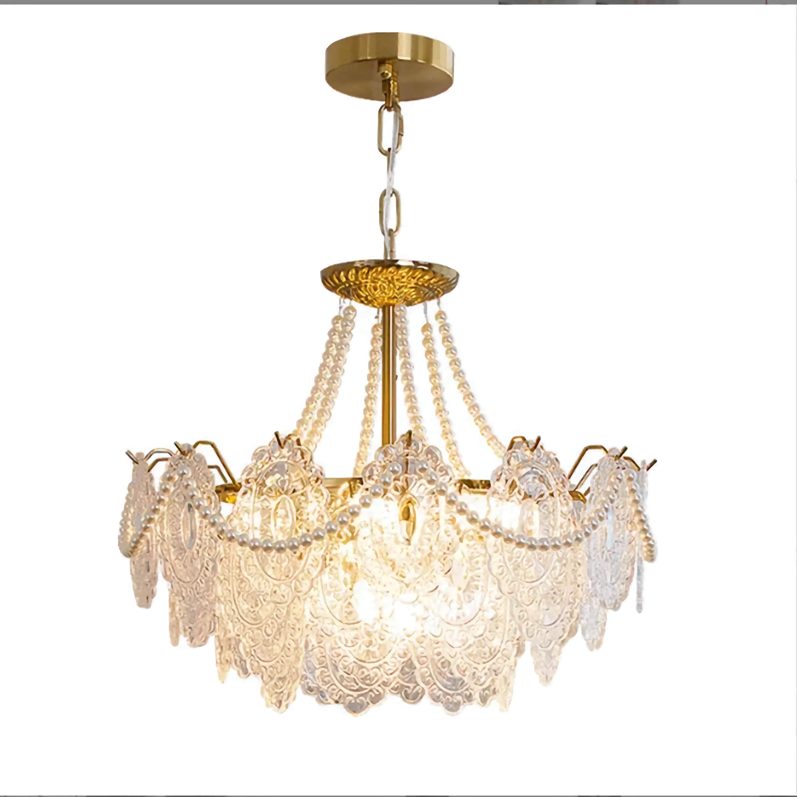 Luxury Crystal Chandelier with Copper Base for Modern Victorian Living Room Stairs