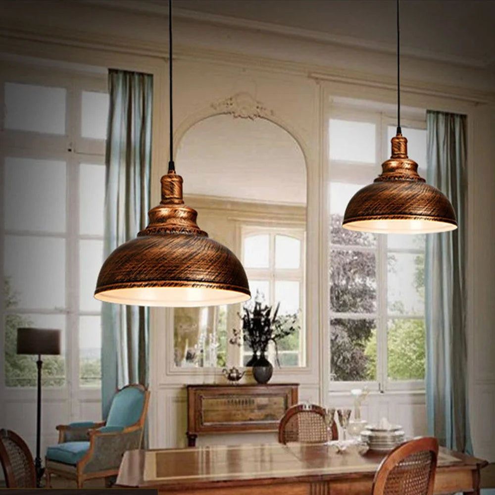Industrial Pendant Lights Single Metal Lighting for Bar Kitchen Island Dining Room Restaurant