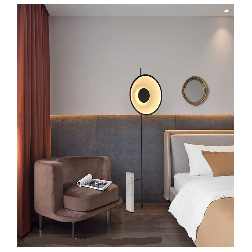 Modern Floor Lamp | Featuring Iron & Marble | for Living Room