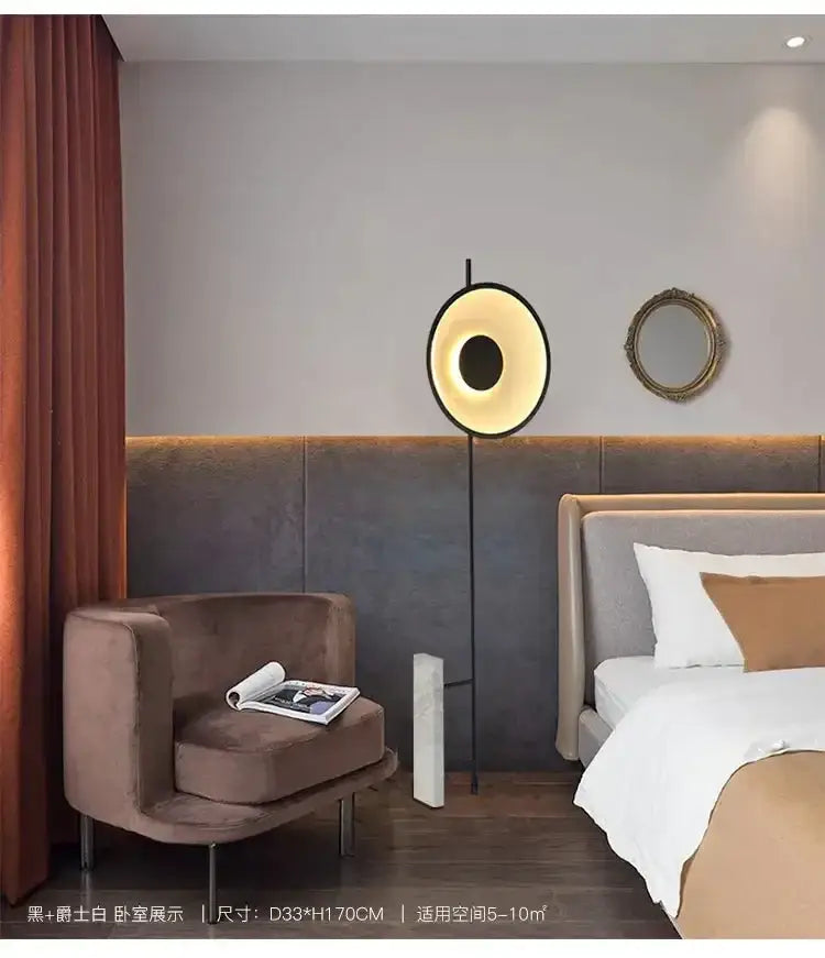 Modern Floor Lamp | Featuring Iron & Marble | for Living Room - Lamps