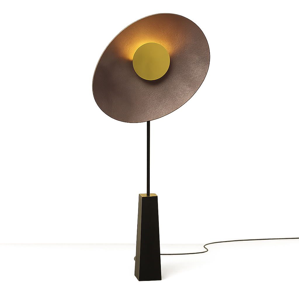 Bronze Disc Floor Lamp | Swivel-shade Modern Architectural Minimalist Living Room & Entry Casalolalights Luxury Lamps