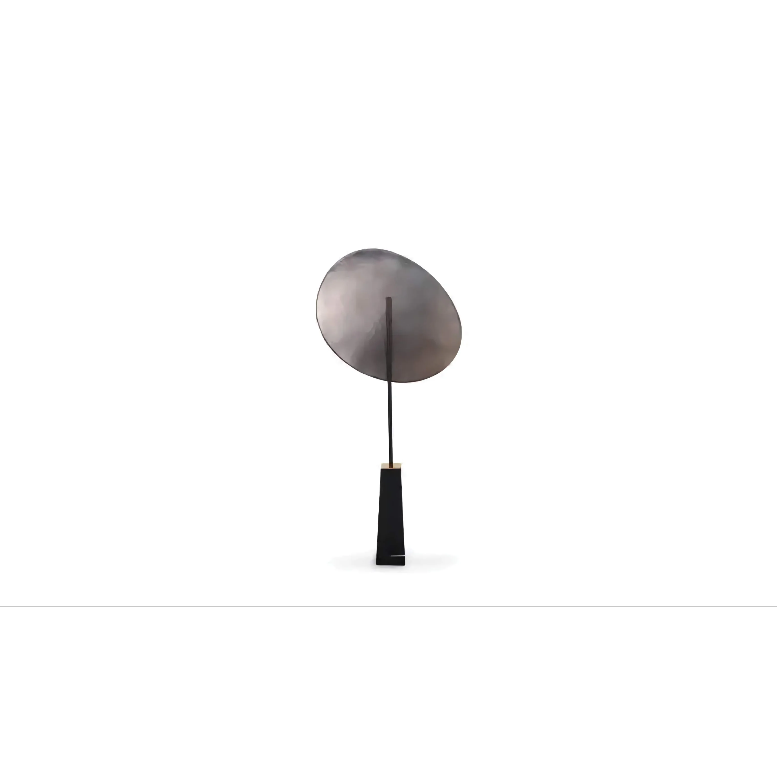Bronze Disc Sculptural Floor Lamp | Designer Ul Listed Led Ready Modern