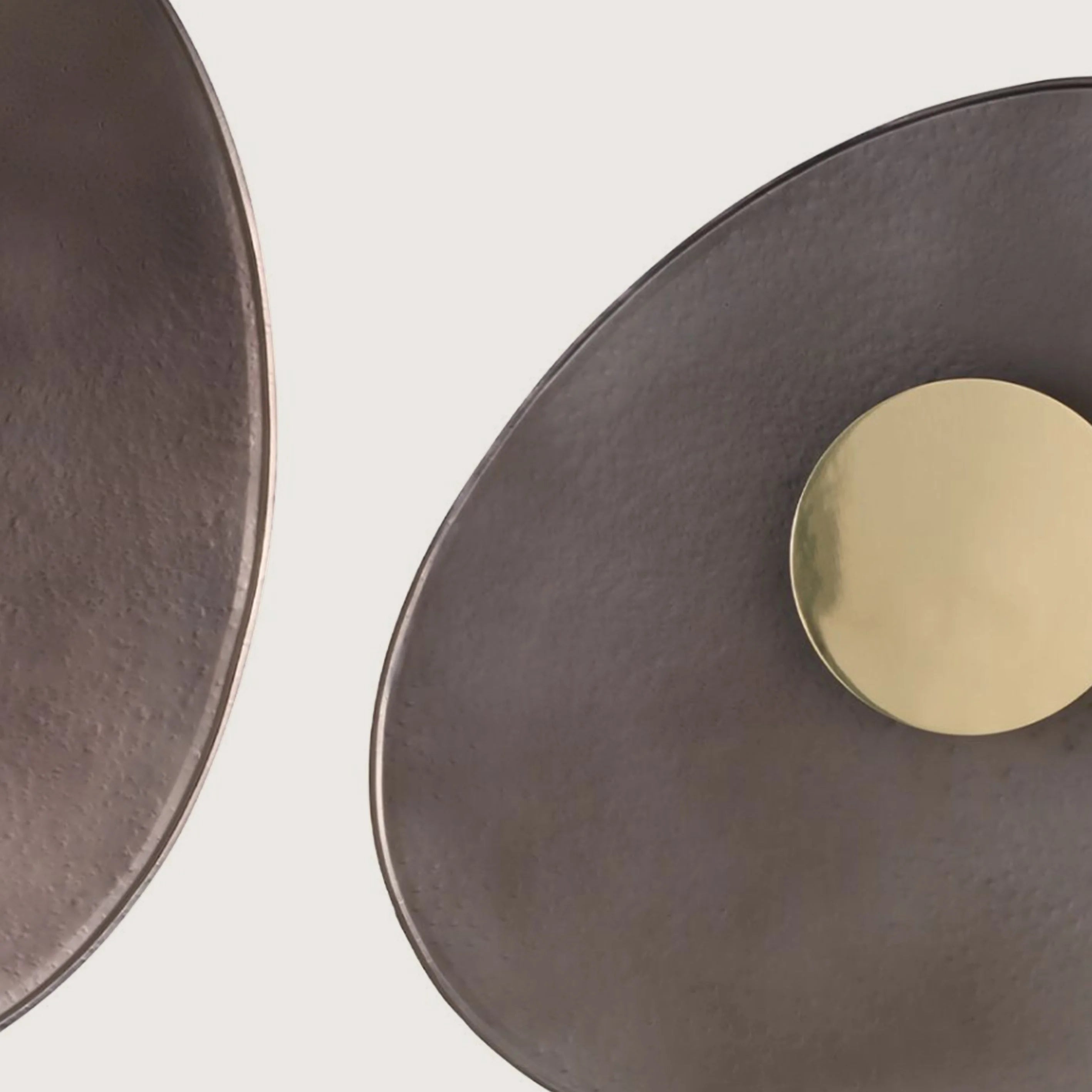 Bronze Disc Sculptural Floor Lamp | Designer Ul Listed Led Ready Modern