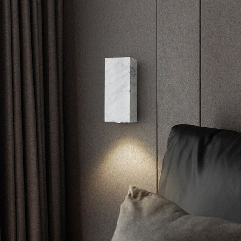 Italian Marble Wall Lamp | Elegant Luxury Lighting for Bedrooms & Living Rooms - Sconces