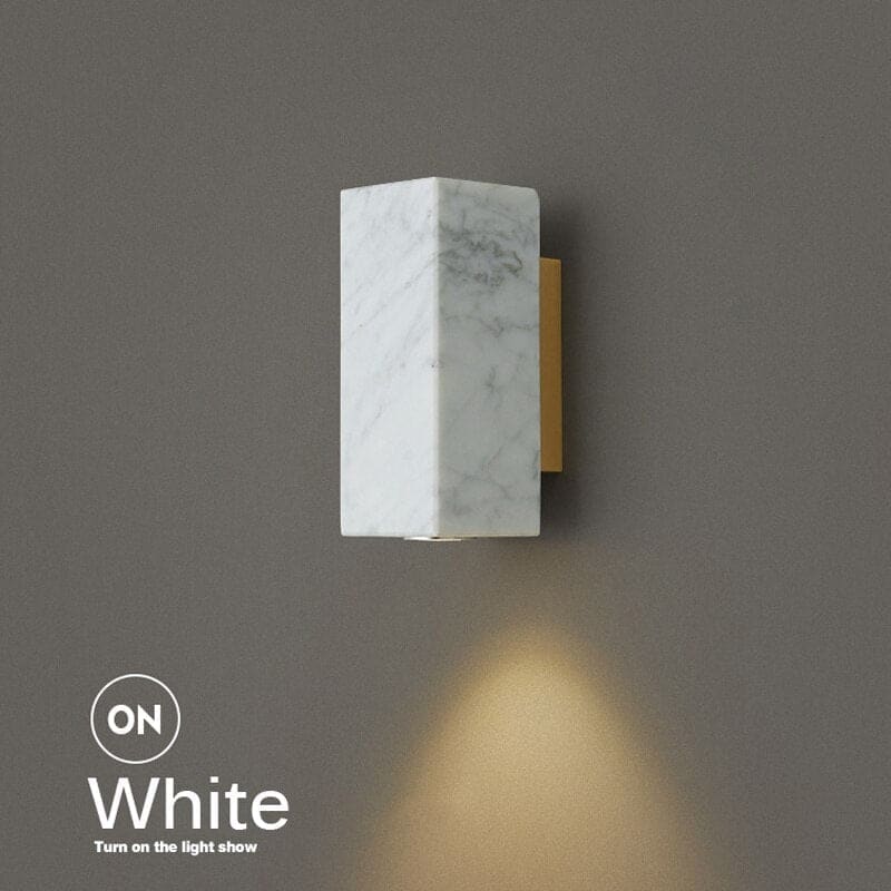 Italian Marble Wall Lamp | Elegant Luxury Lighting for Bedrooms & Living Rooms - Sconces