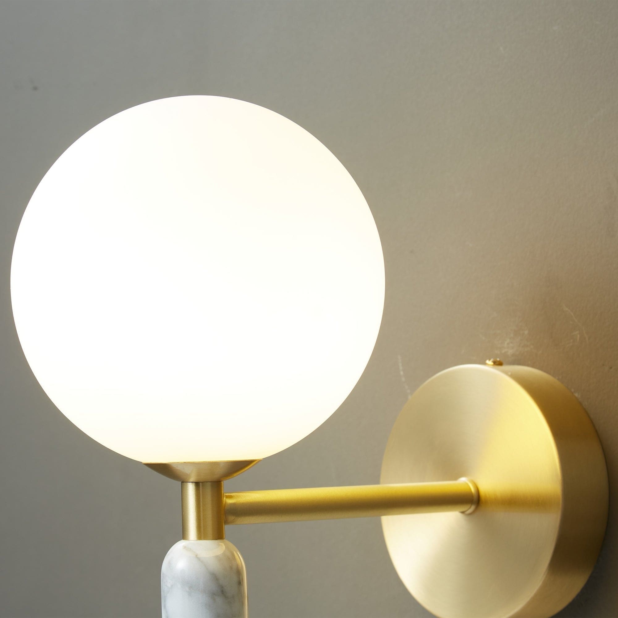 Green Italian Marble Bedside Sconce Light Living Room Corridor | Decorative Wall Sconces