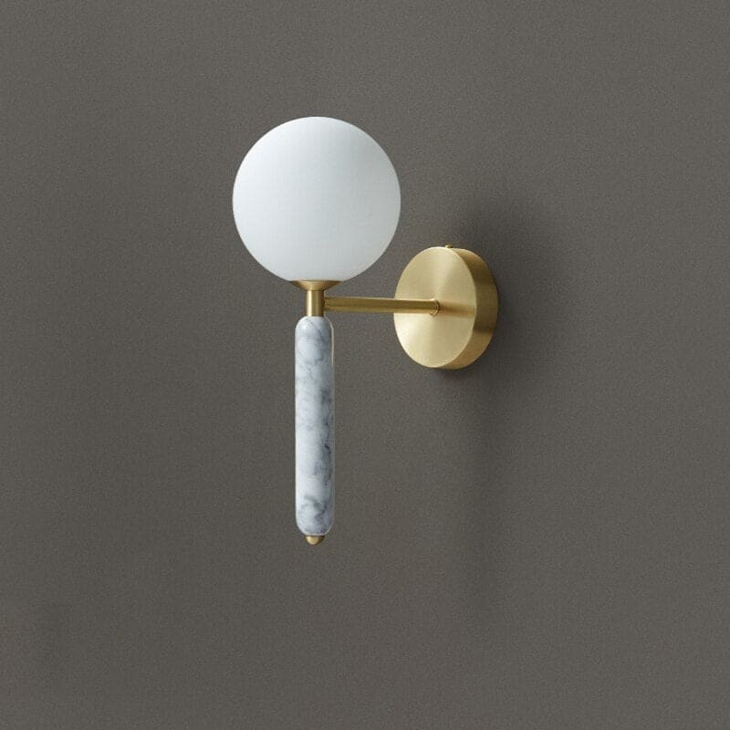 Green Italian Marble Bedside Sconce Light Living Room Corridor | Decorative Wall Sconces