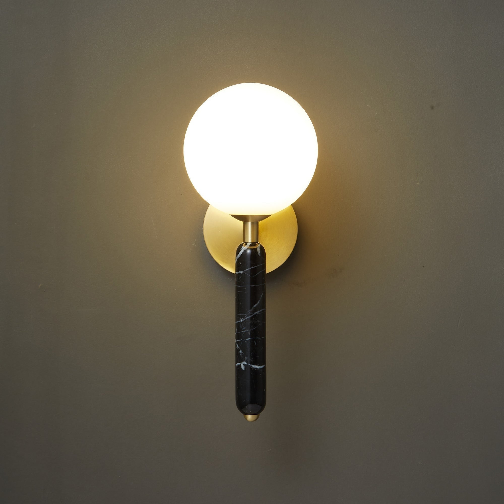 Green Italian Marble Bedside Sconce Light Living Room Corridor | Decorative Wall Sconces