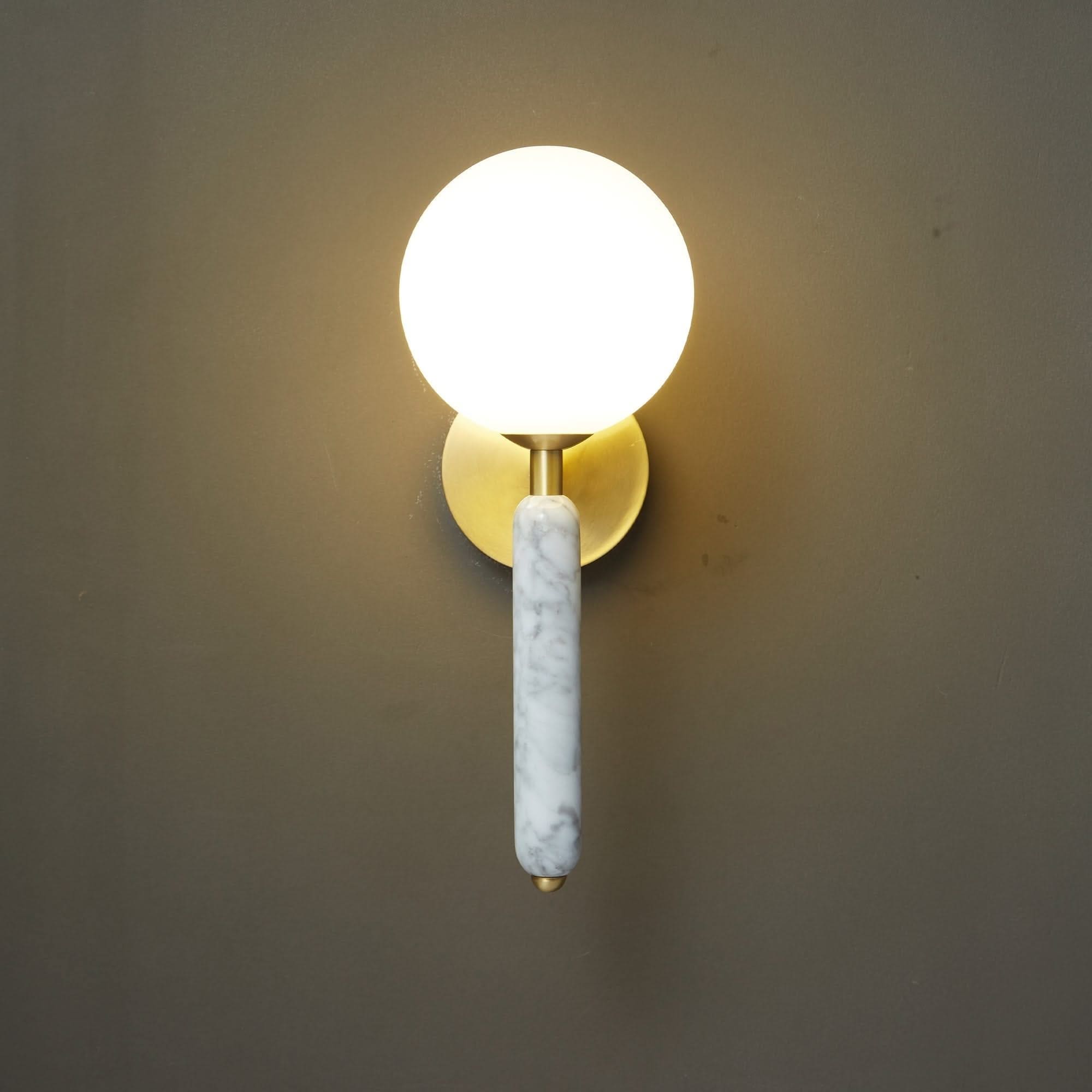 Green Italian Marble Bedside Sconce Light Living Room Corridor | Decorative Wall Sconces