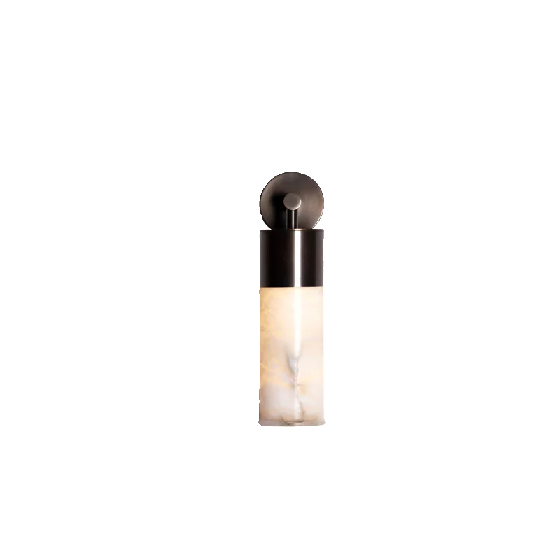 Cylindrical Alabaster Wall Sconce | Italian Minimalist Lighting