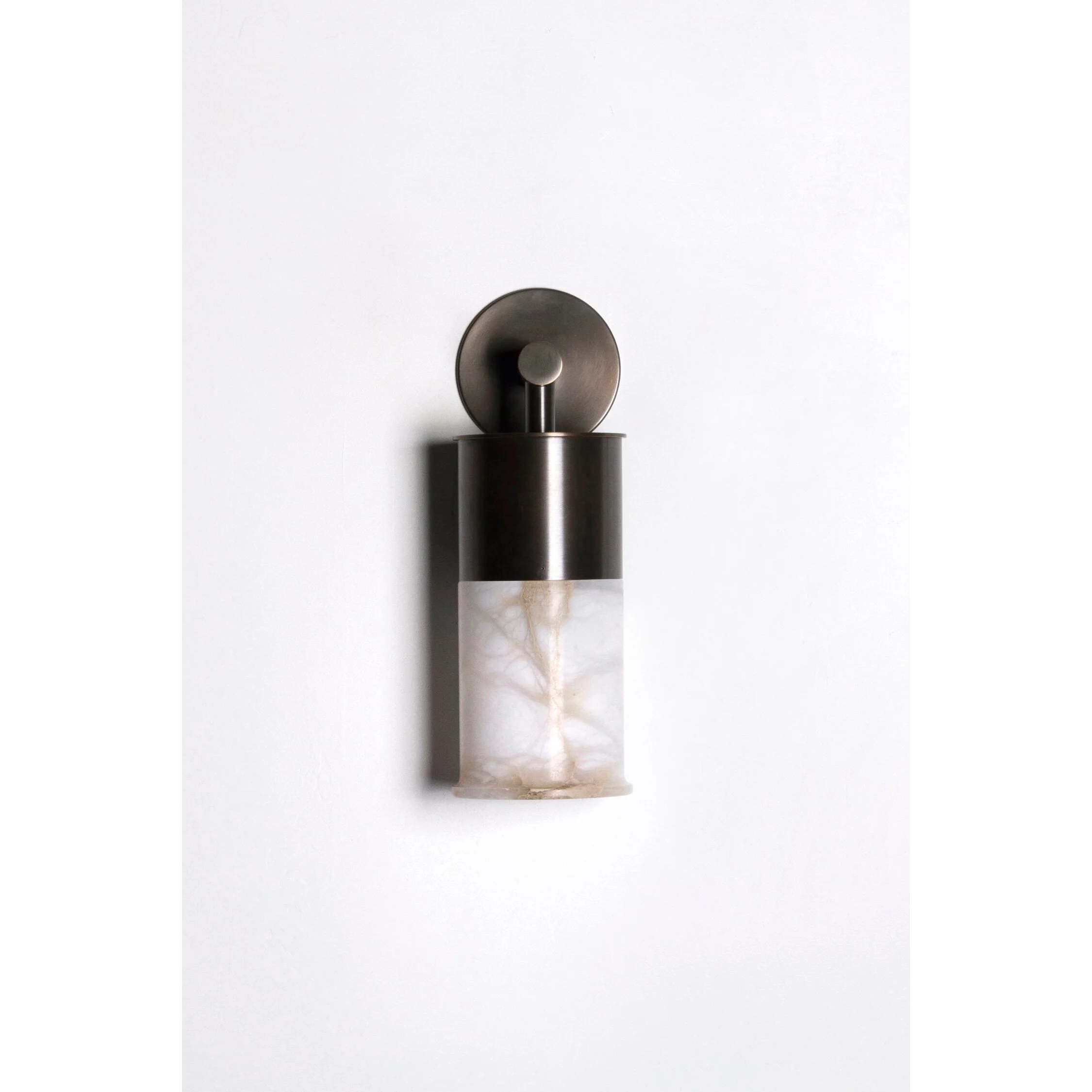 Alabaster Cylinder Wall Sconce Bronze – Modern Bathroom Hallway Light Casalolalights Luxury Lamps for Interior Designers