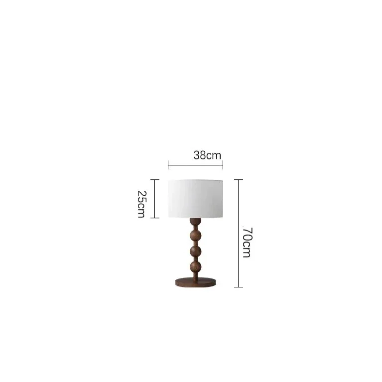 Wood Linen Table & Floor Lamp for Modern Minimalism Quiet Luxury Interior