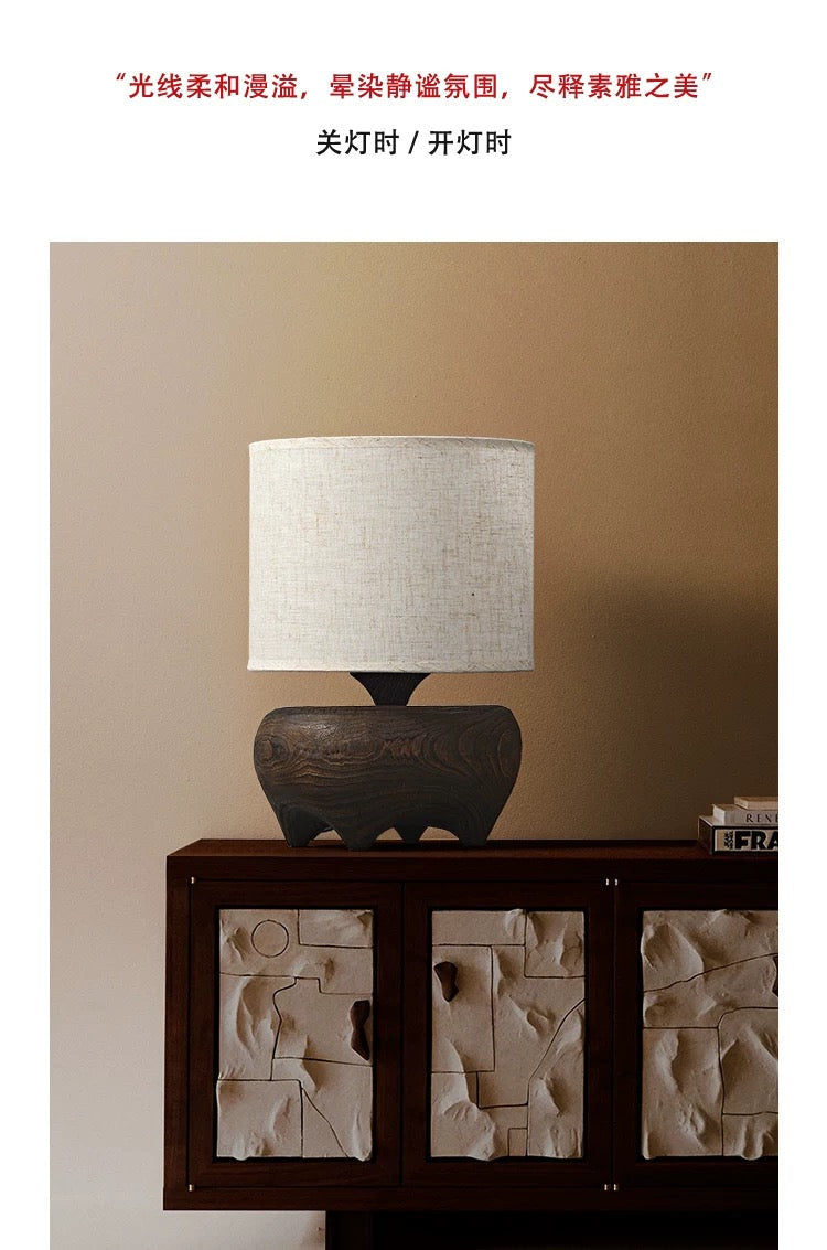 JAPANDI WOOD TABLE LAMP | CLJAN784
