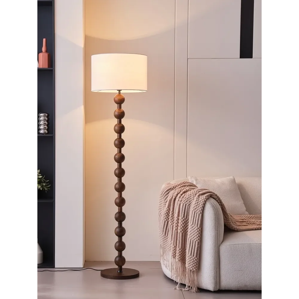 Japandi Wood Floor Lamp Barbell Casalolalights Luxury Lamps for Interior Designers