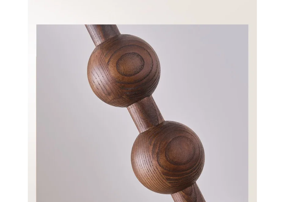 Japandi Wood Floor Lamp Barbell Casalolalights Luxury Lamps for Interior Designers