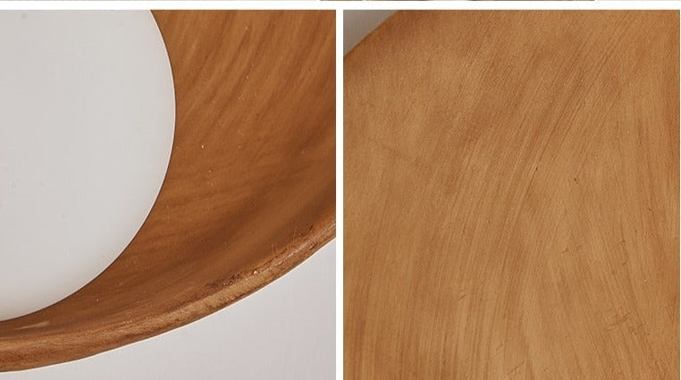 Japanese Ceramic Earth Tones Wall Lamps for Living Room Bedroom - Sconces