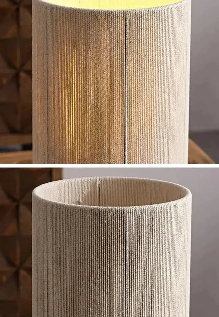 Japandi Lamp Creative Wood Table for Bedroom Living Room - Lamps