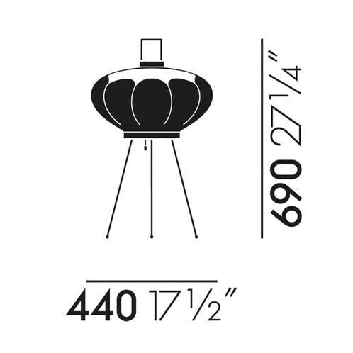 Noguchi Lantern Floor Lamp Akari 9ad for Living Room Bedroom - Lamps
