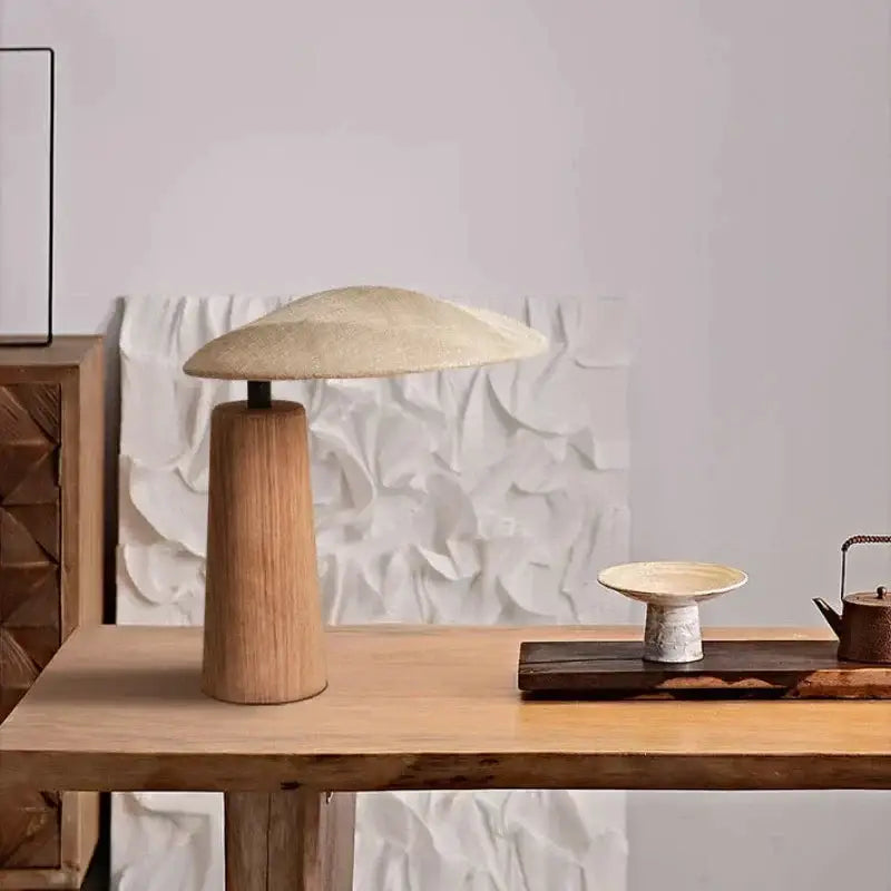 Japandi Table Lamp – Modern Minimalist Desk Lighting for Bedrooms and Living Rooms - Lamps