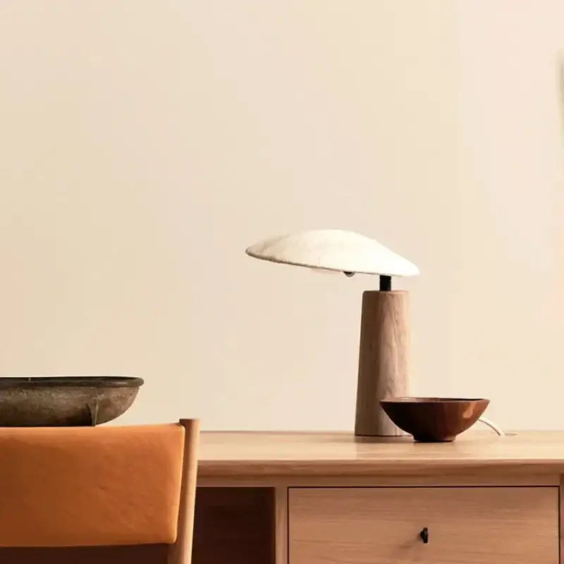 Japandi Table Lamp – Modern Minimalist Desk Lighting for Bedrooms and Living Rooms - Lamps